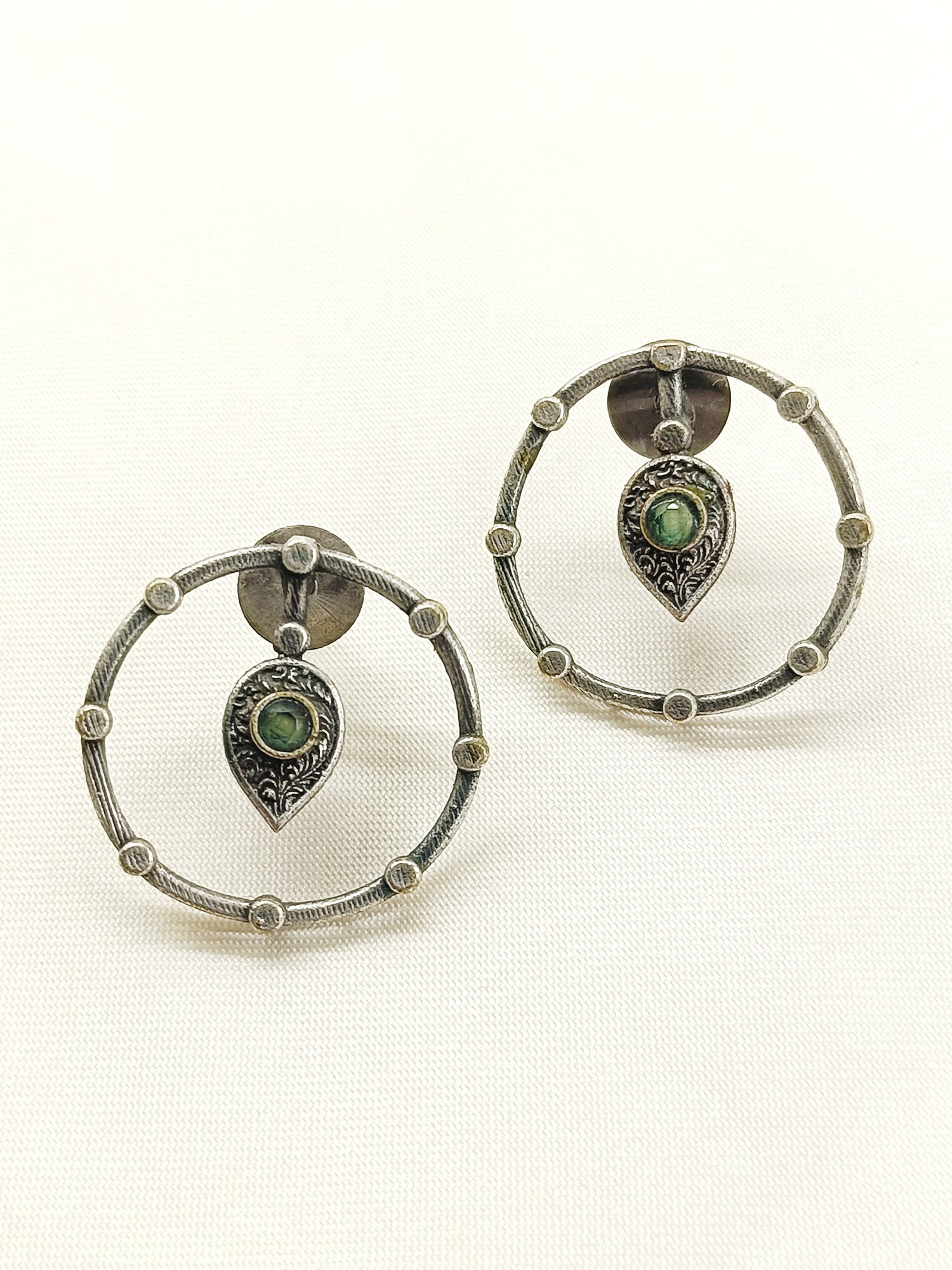 Darpana Mint Green Oxidized Tops