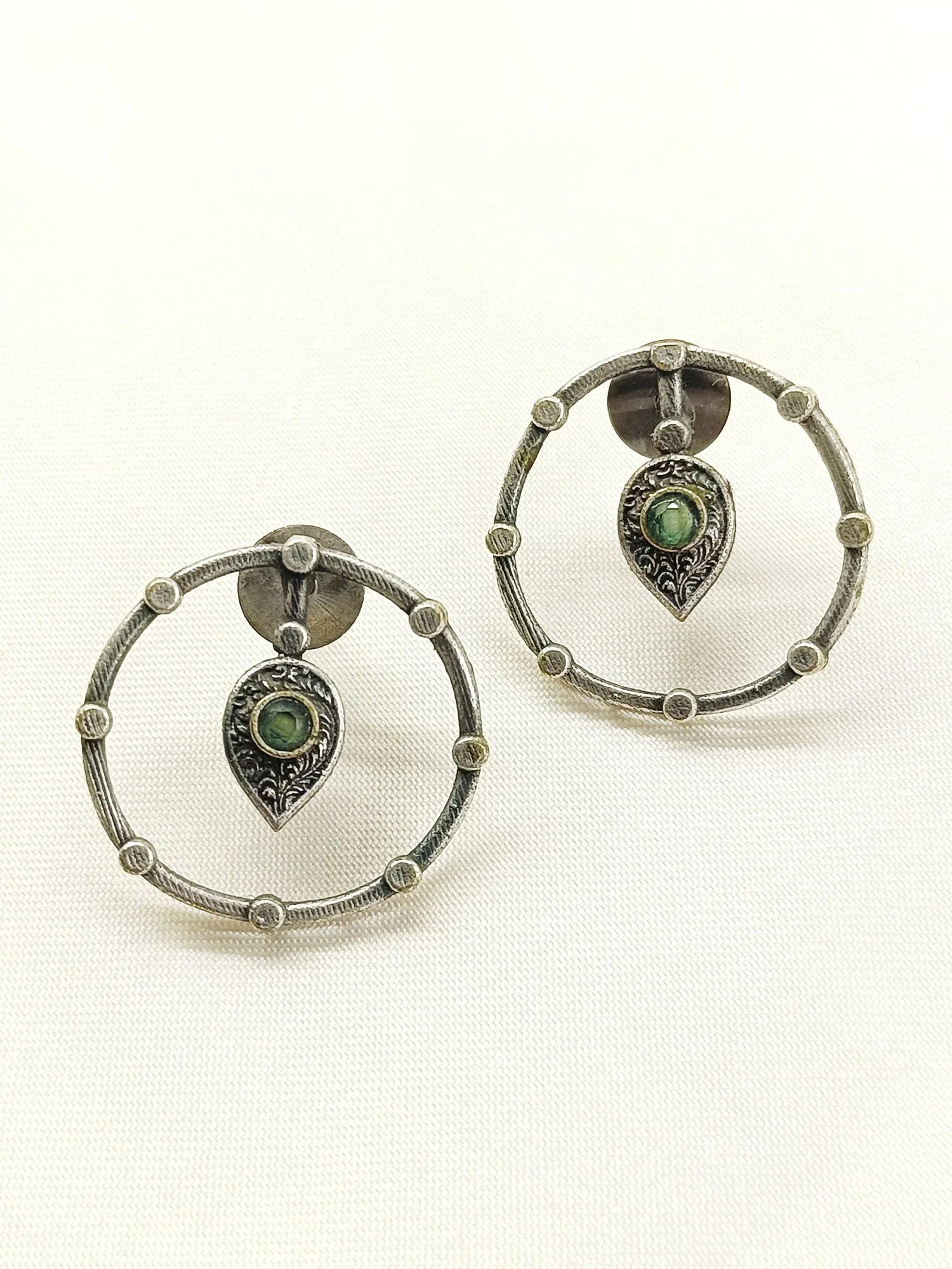Darpana Mint Green Oxidized Tops