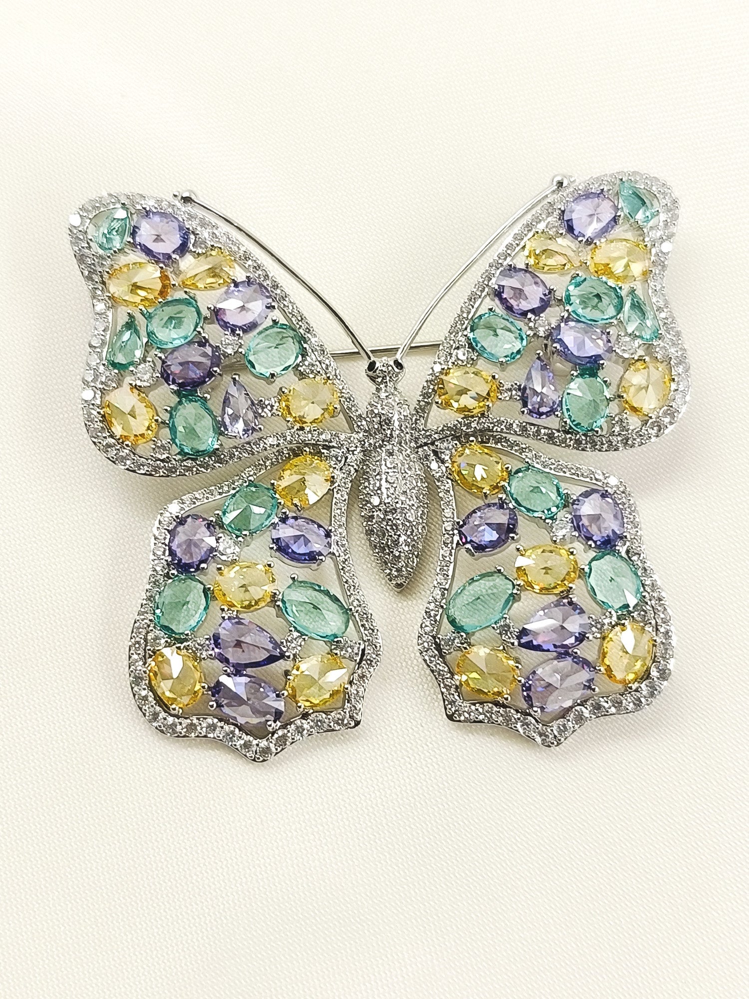 Caterpie Multi Colour Butterfly Brooch