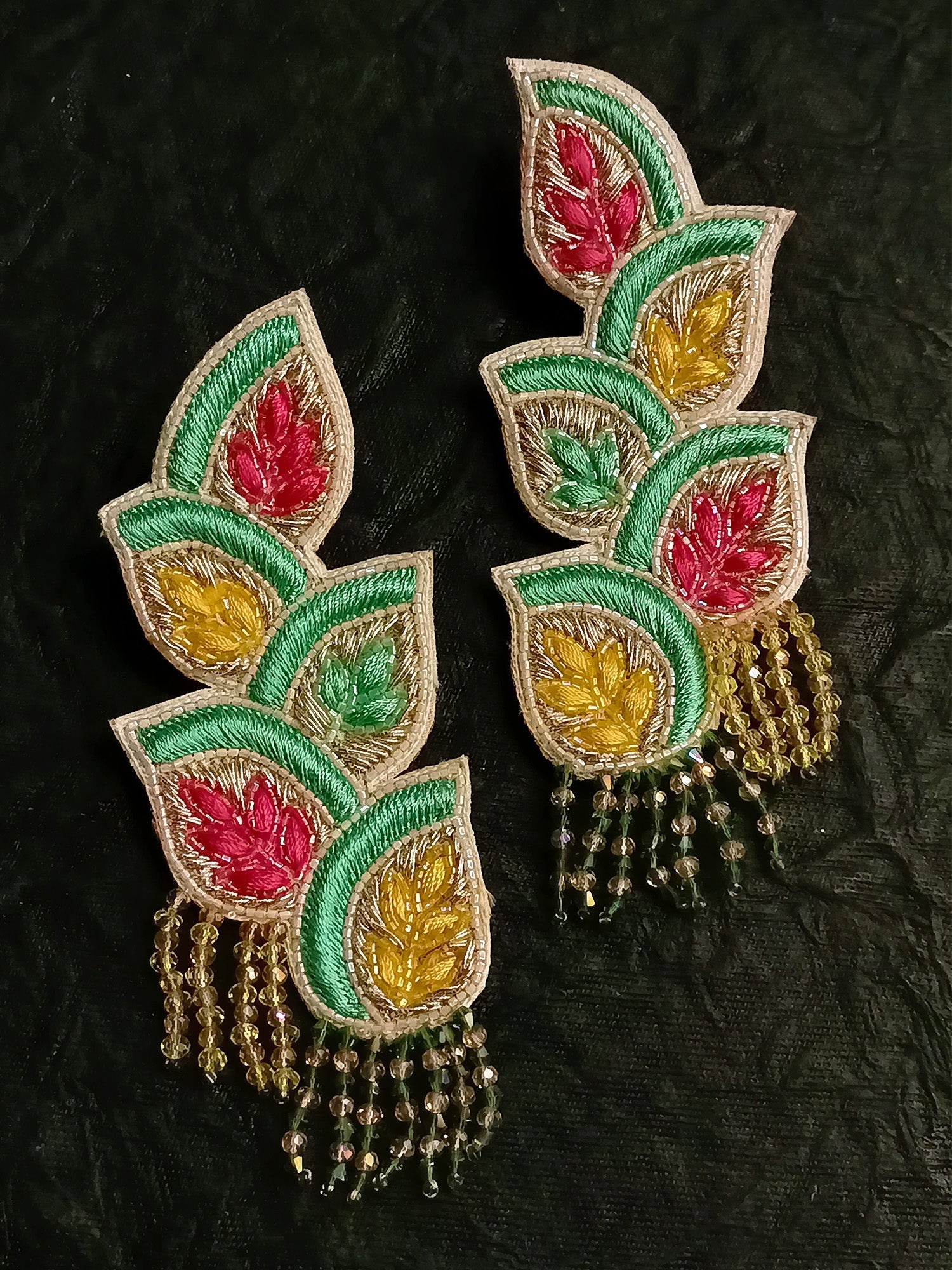Zai Multi Colour Handmade Earrings - qivii