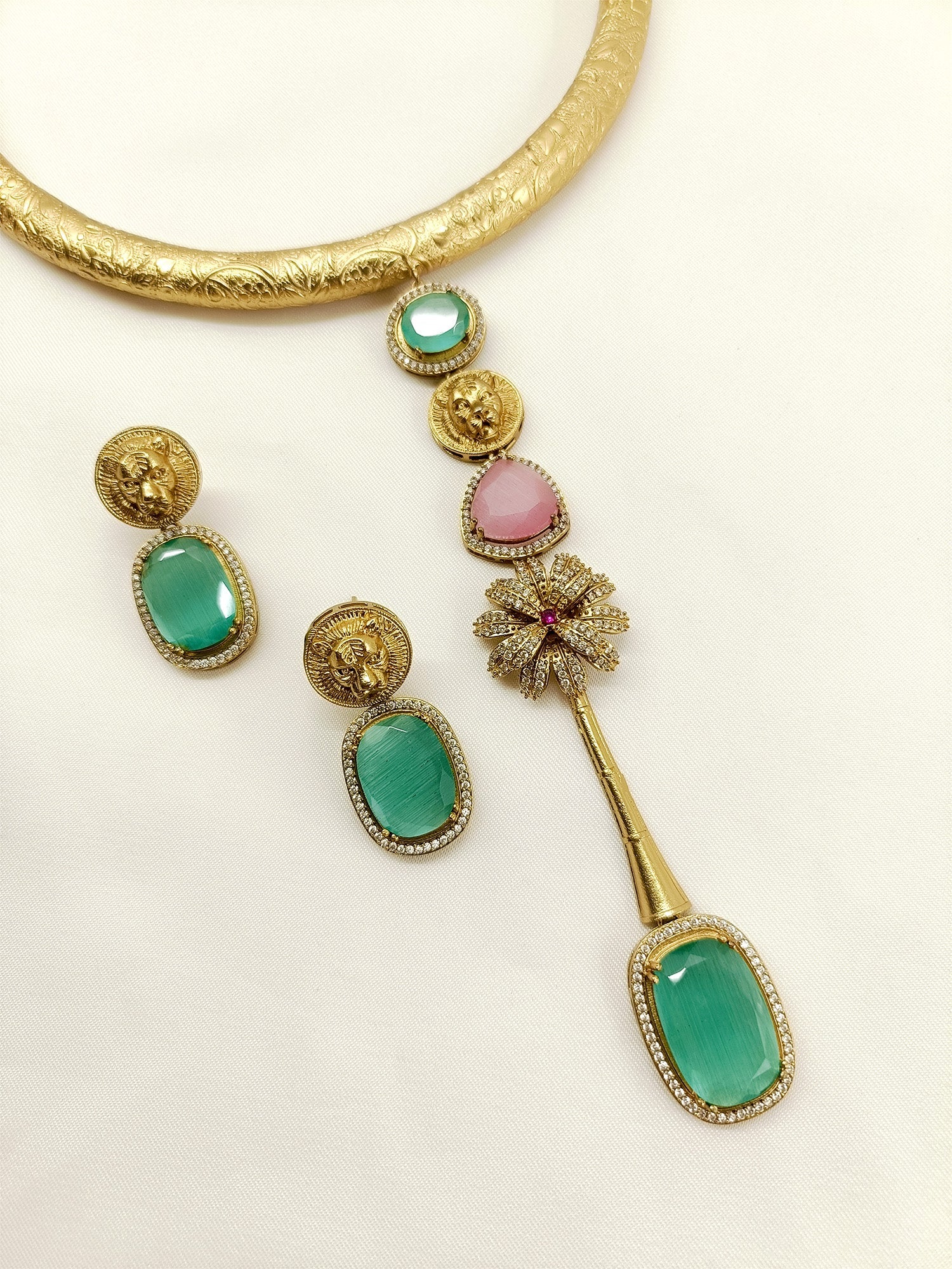 Kimora Mint Green Hasli Style Boutique Set - qivii