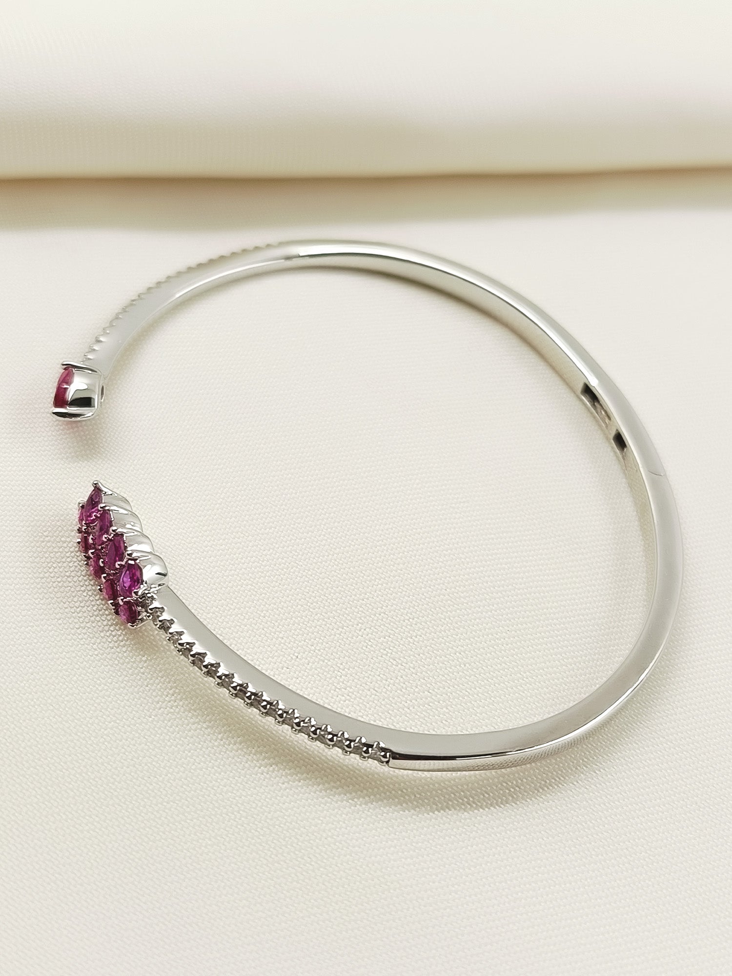 Pranjali Ruby American Diamond Bracelet