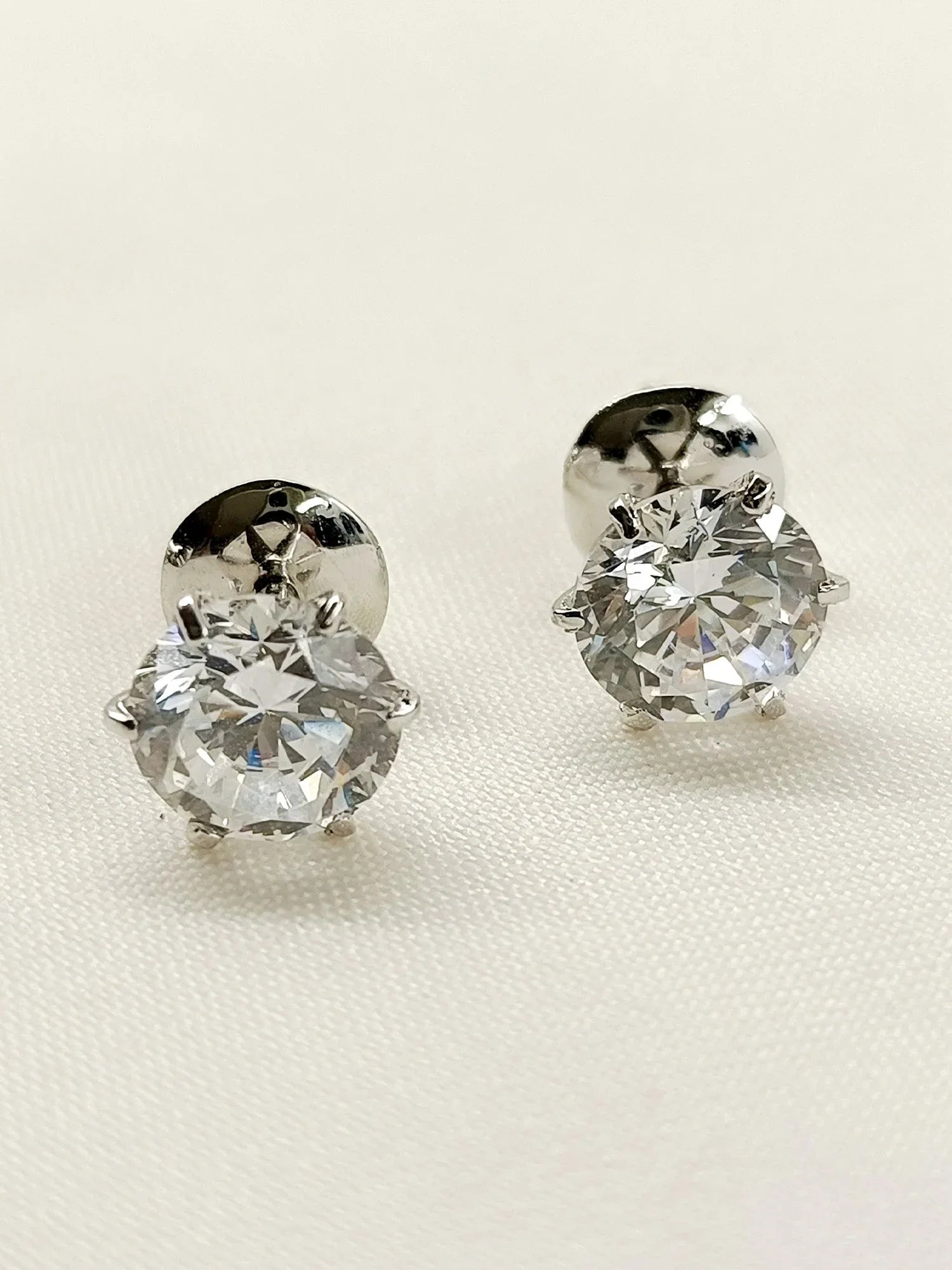 Jennifer 92.5 Silver Swarovski Stone Tops