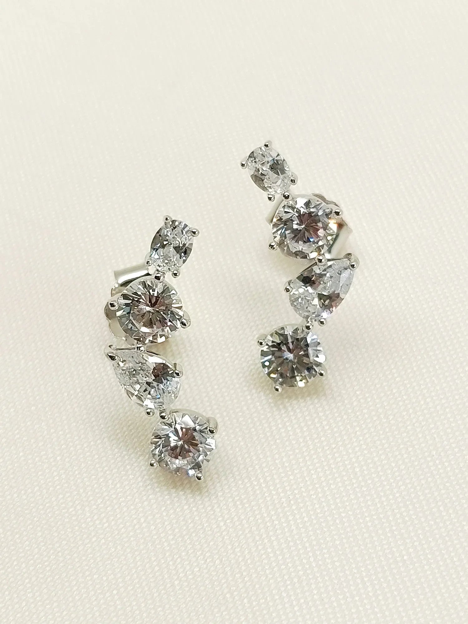 Pankhuri 92.5 Silver Swarovski Stone Tops
