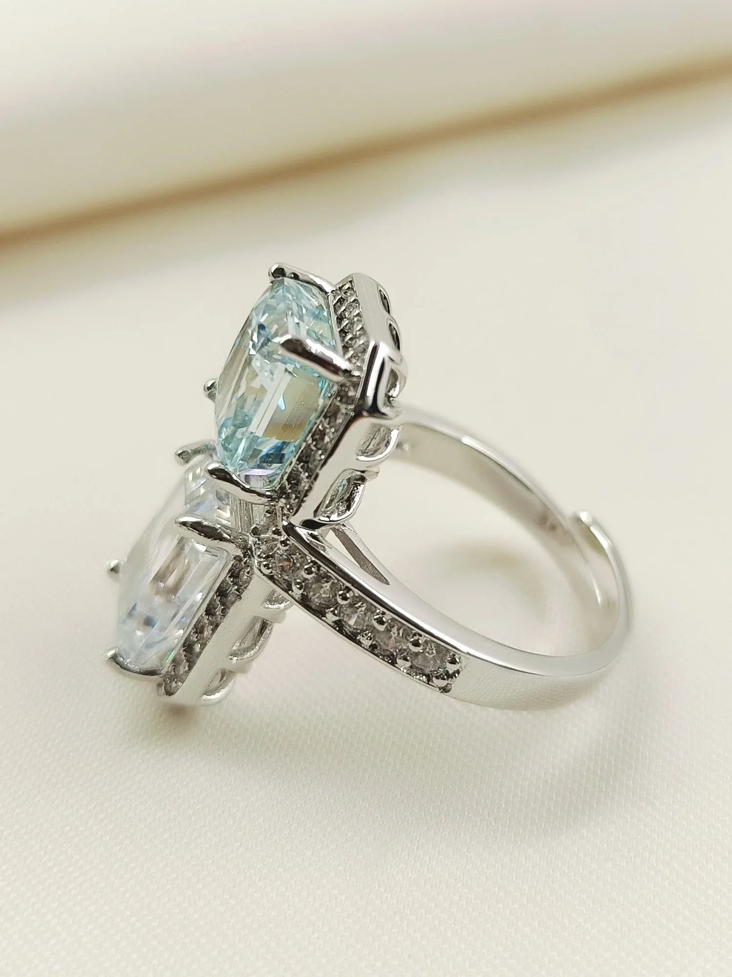 Anjum Firozi American Diamond Finger Ring