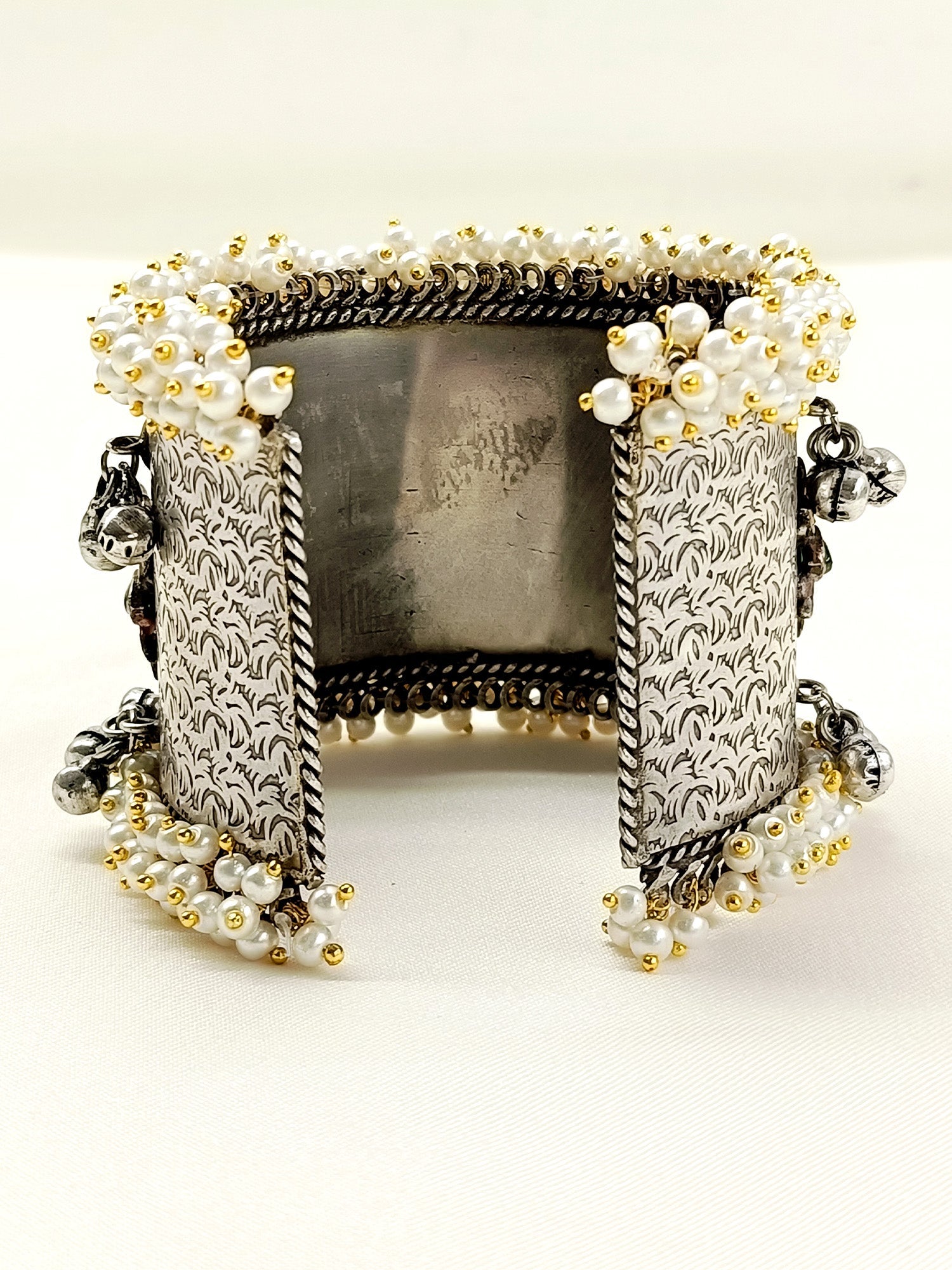 Adra Green Oxidized Bracelet