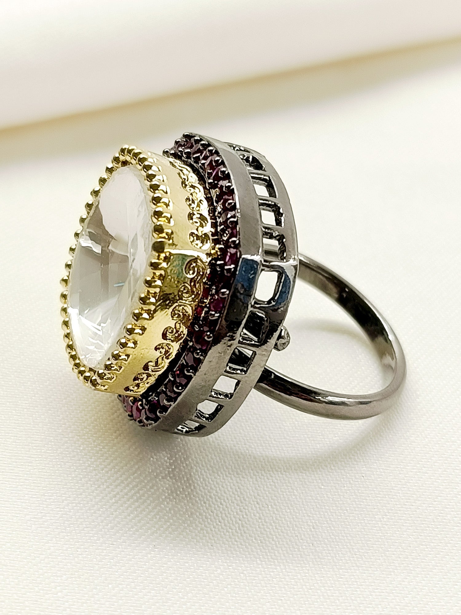 Wazeera Ruby Victorian Finger Ring