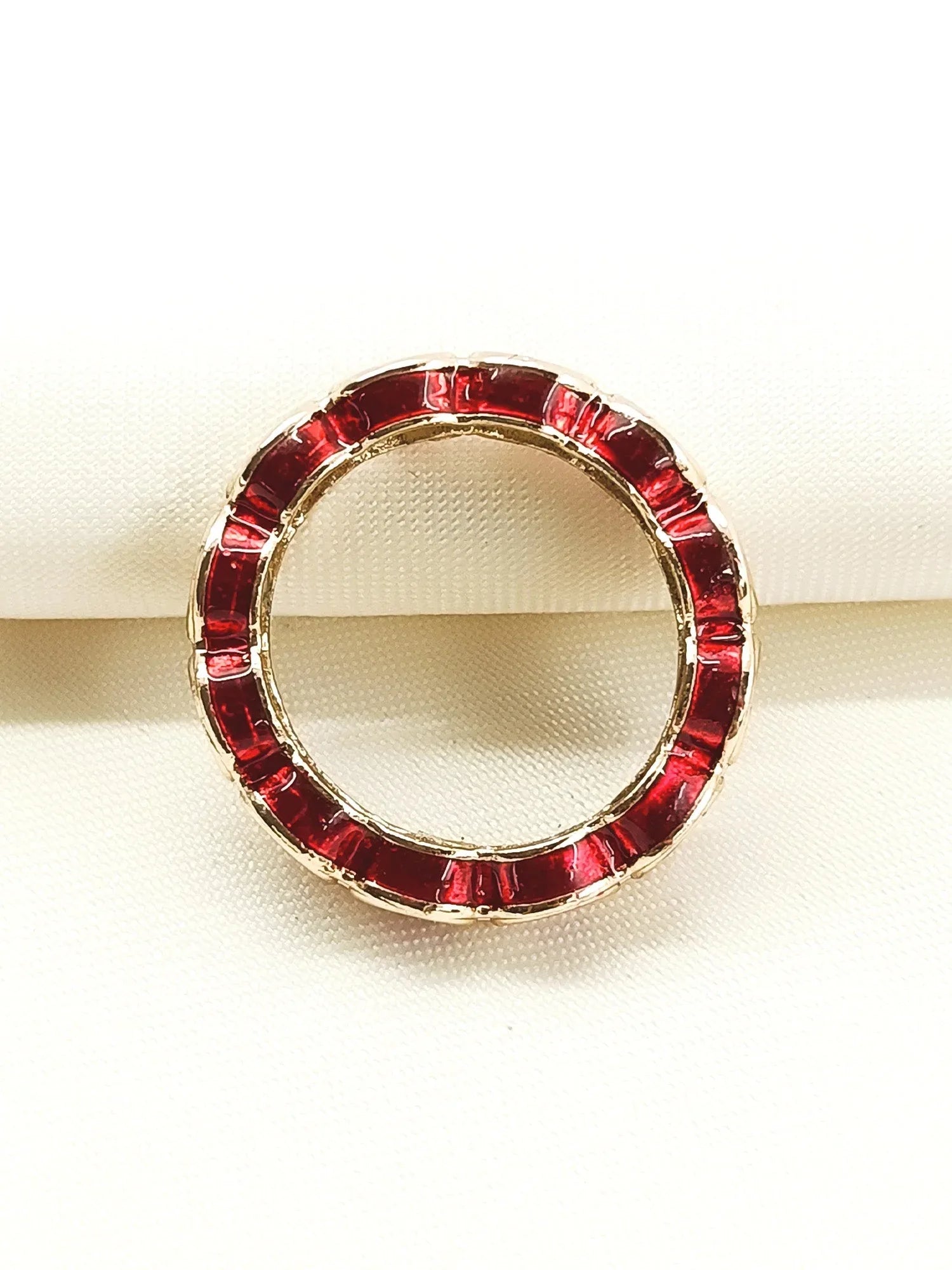 Anjali Ruby Kundan Finger Ring
