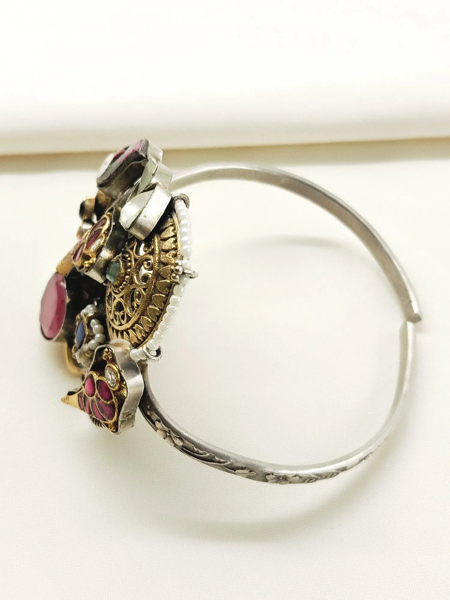 Amena Multi Colour Oxidized Bracelet