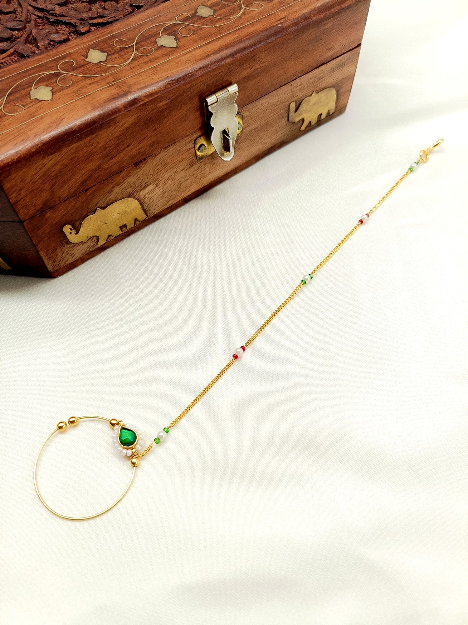 Rehana M & G Kundan Bridal Nath