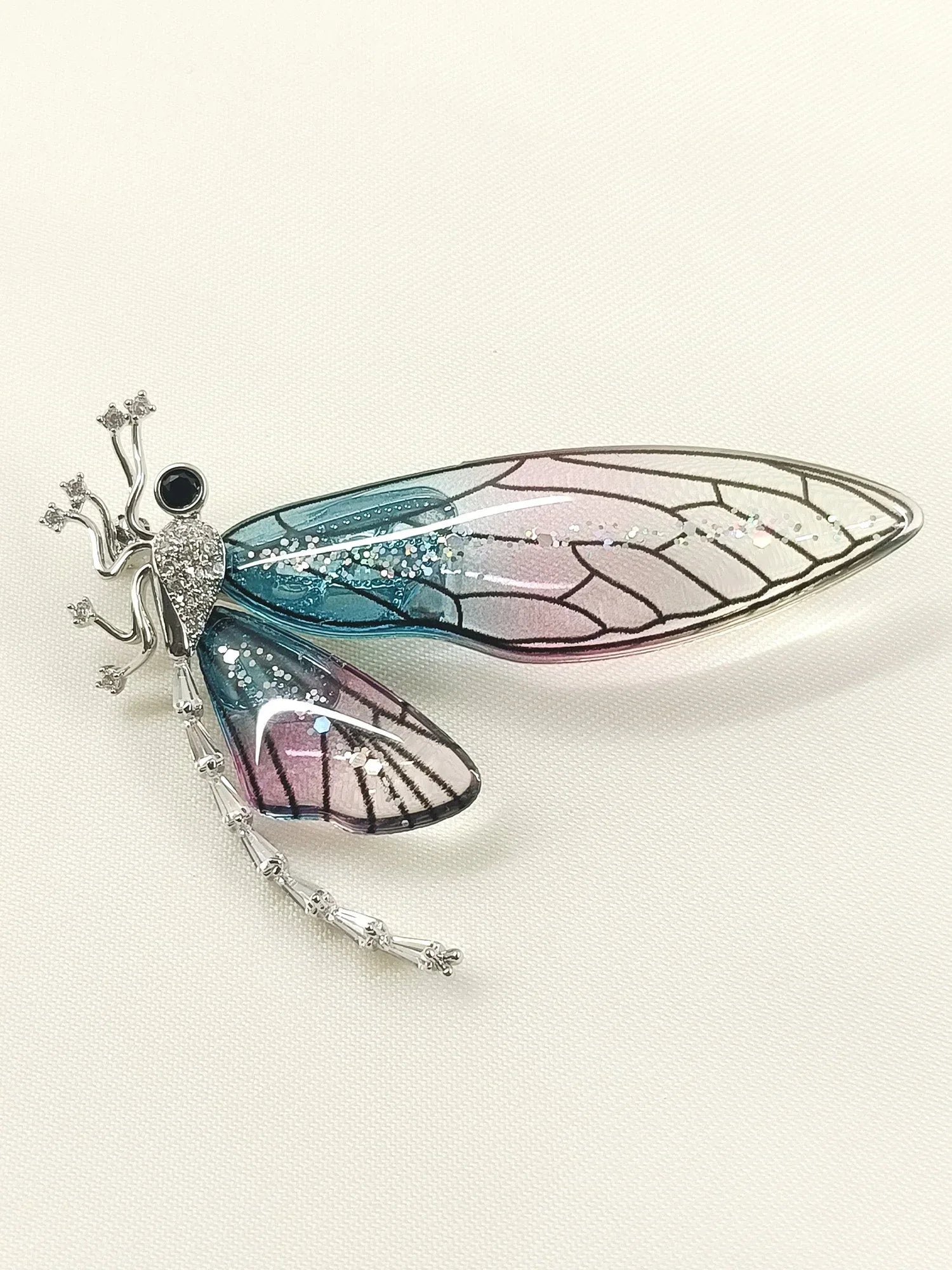 Predha P&B Butterfly Brooch