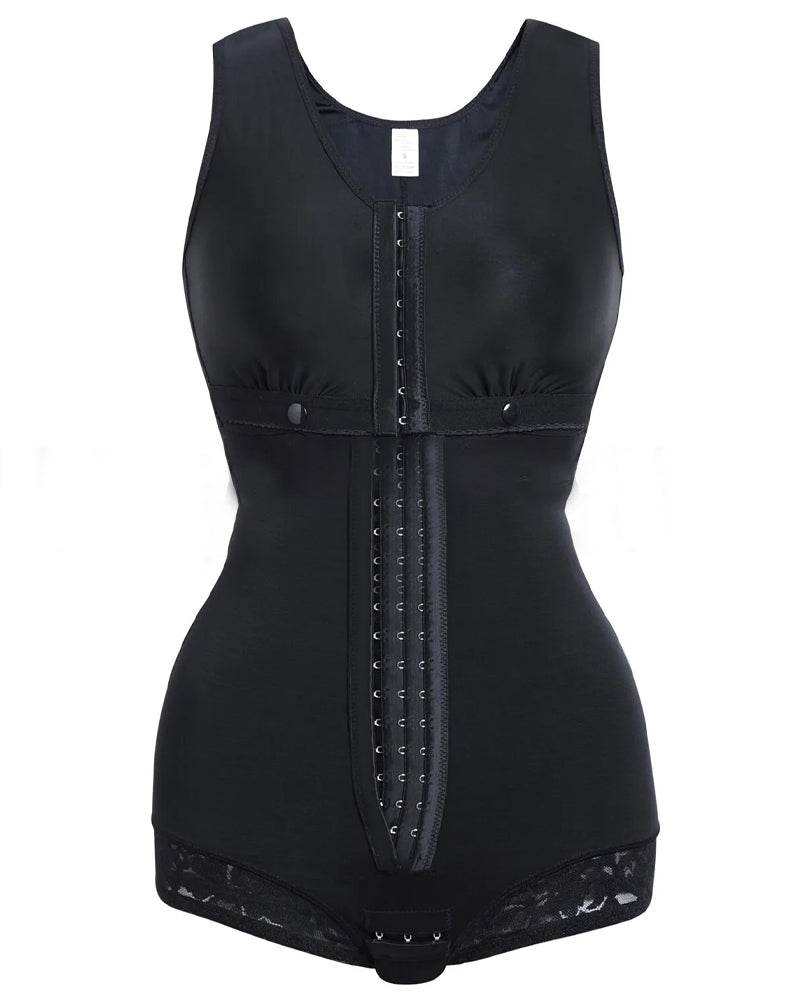 Shapshe® High Compression Full Bust Bodysuits Shapewear with Hook and Eye - By Qivii