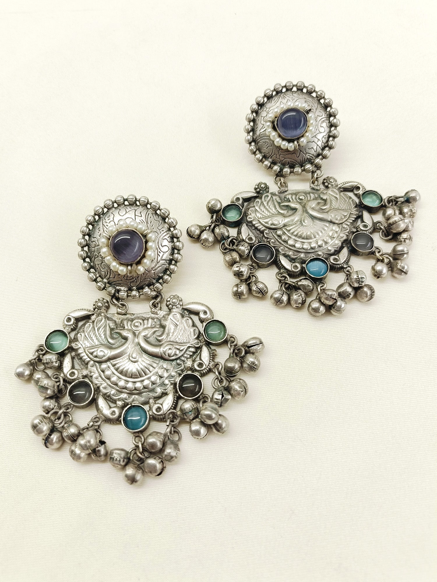 Wamika Multi Colour Oxidized Earring