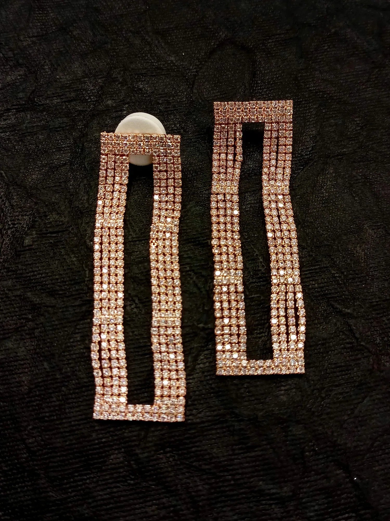 Gracie Rose Gold Rhino Western Earrings