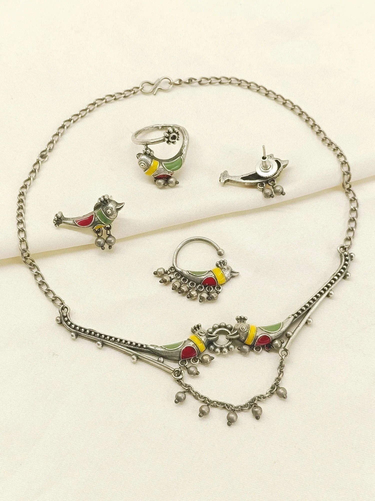 Ritvi Oxidized Combo Set In Multi Colour