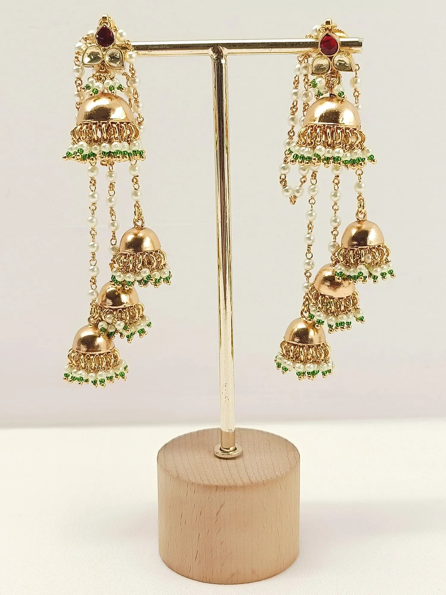 Meerakshi Ruby Kundan Jhumki