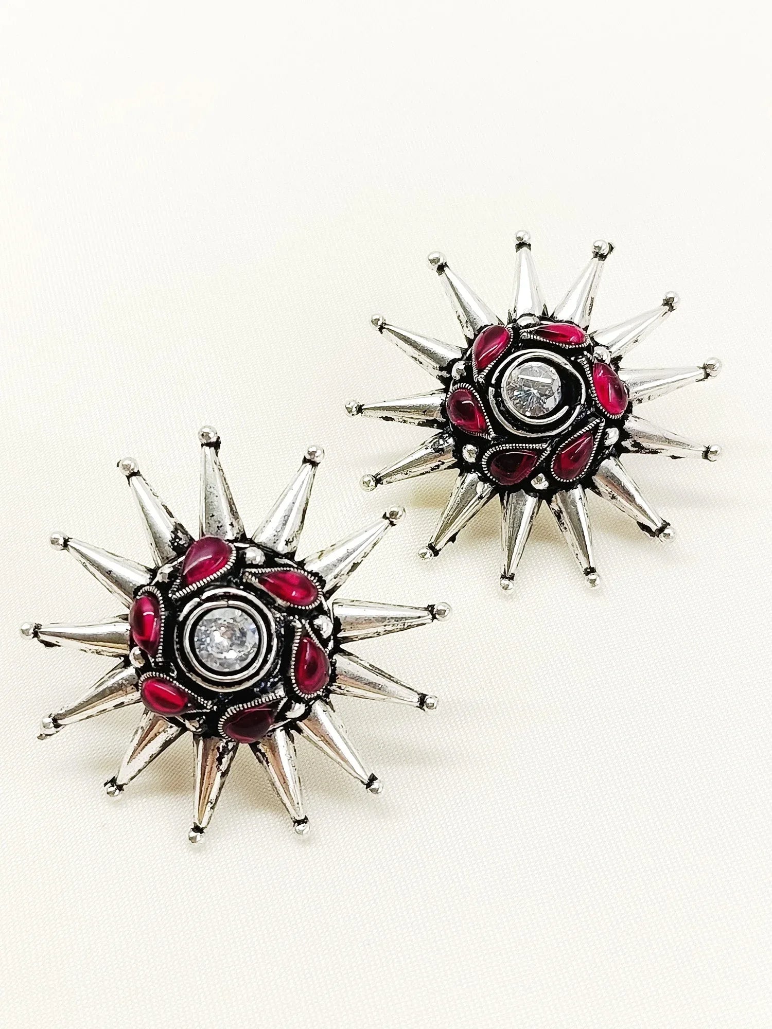 Vidushree Ruby Oxidized Tops