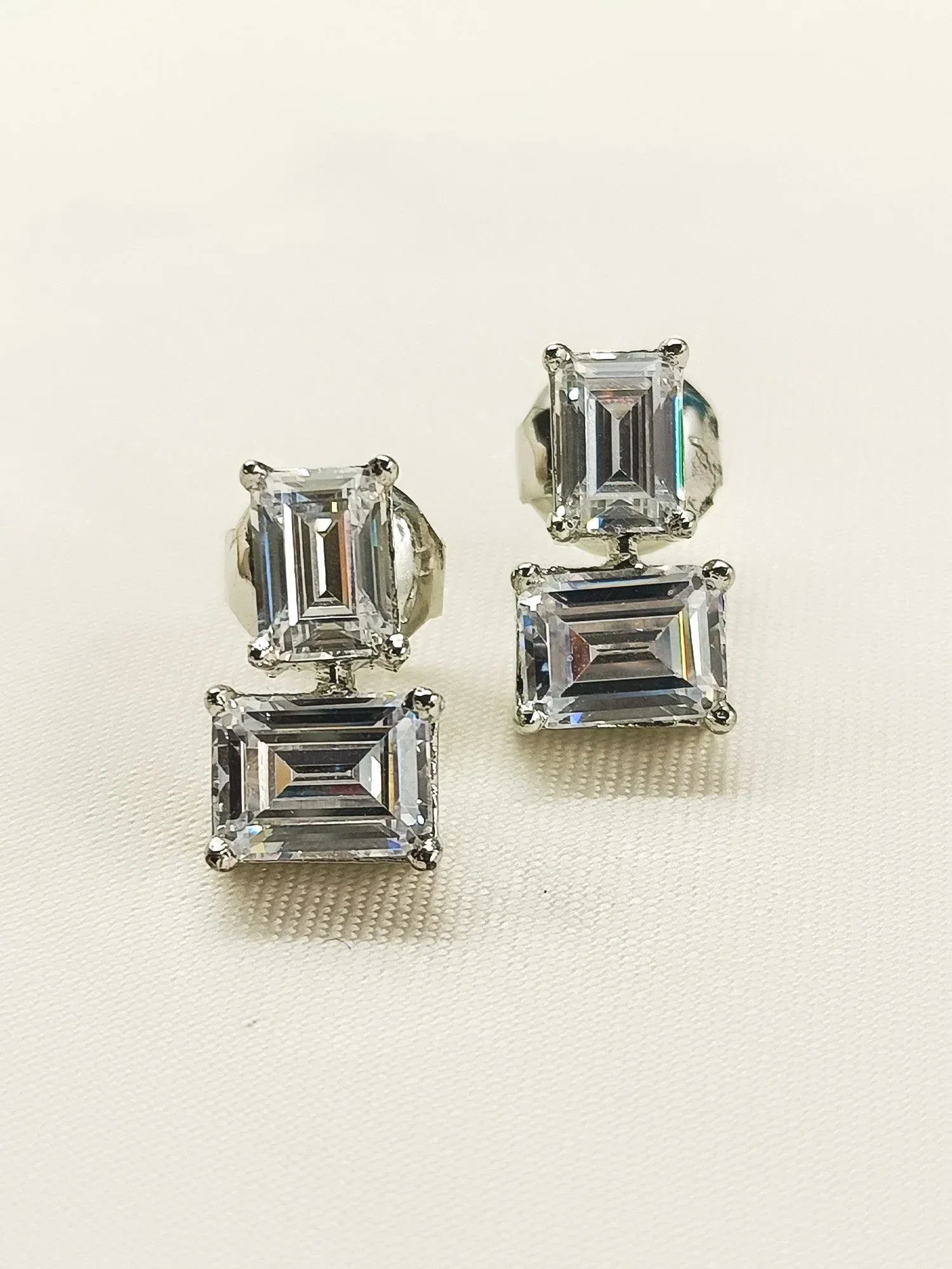 Mriganshi 92.5 Silver Swarovski Stone Tops