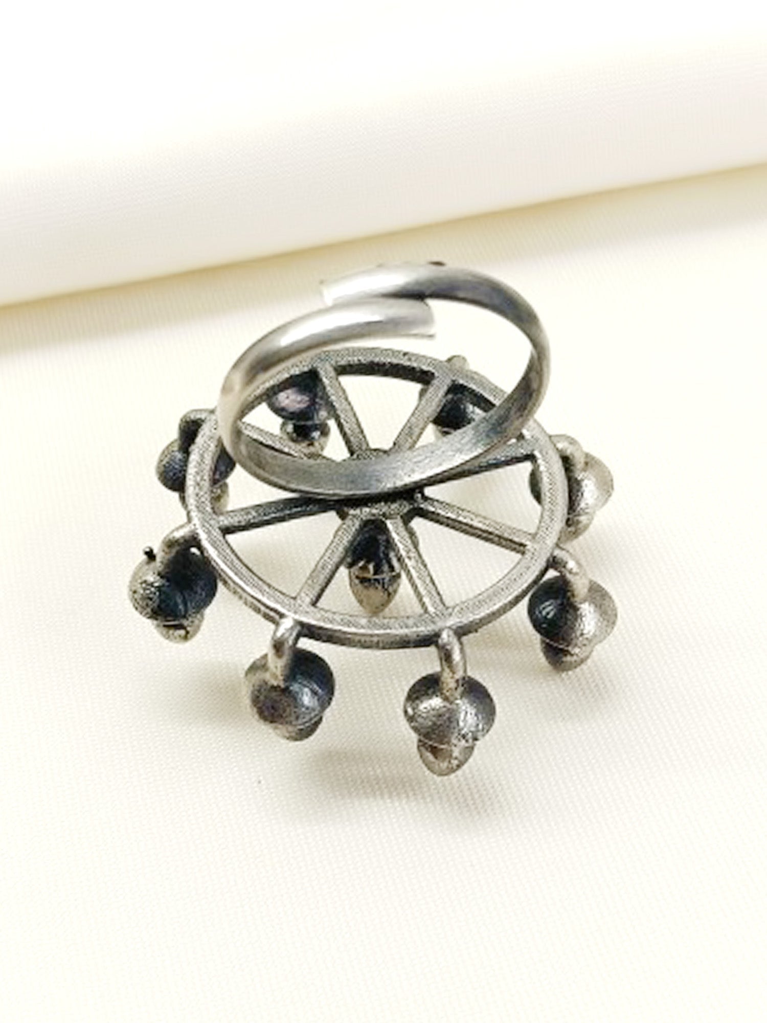 Charmi Plain Oxidized Finger Ring