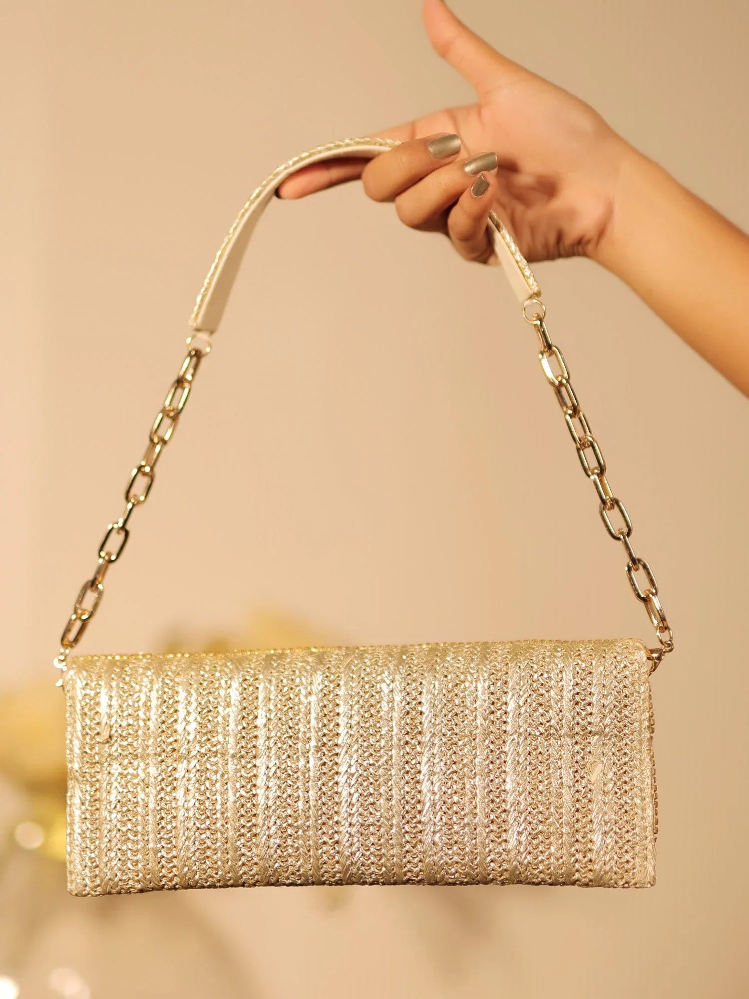 Siddhiksha Copper Evening Clutch