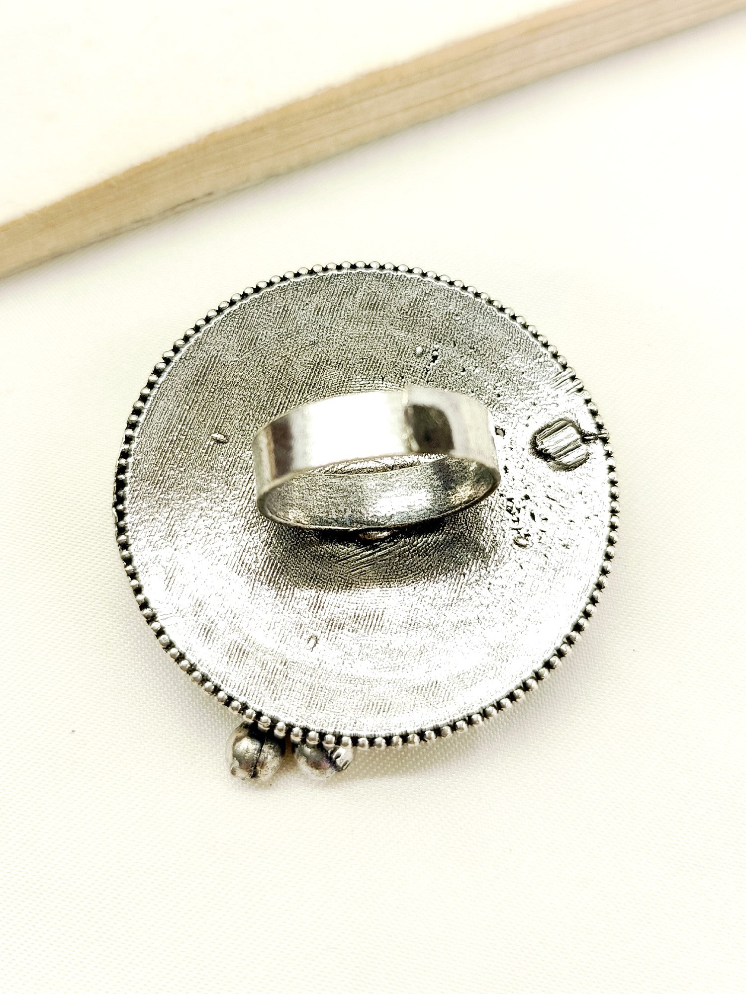 Alfaya Plain Oxidized Finger Ring - qivii