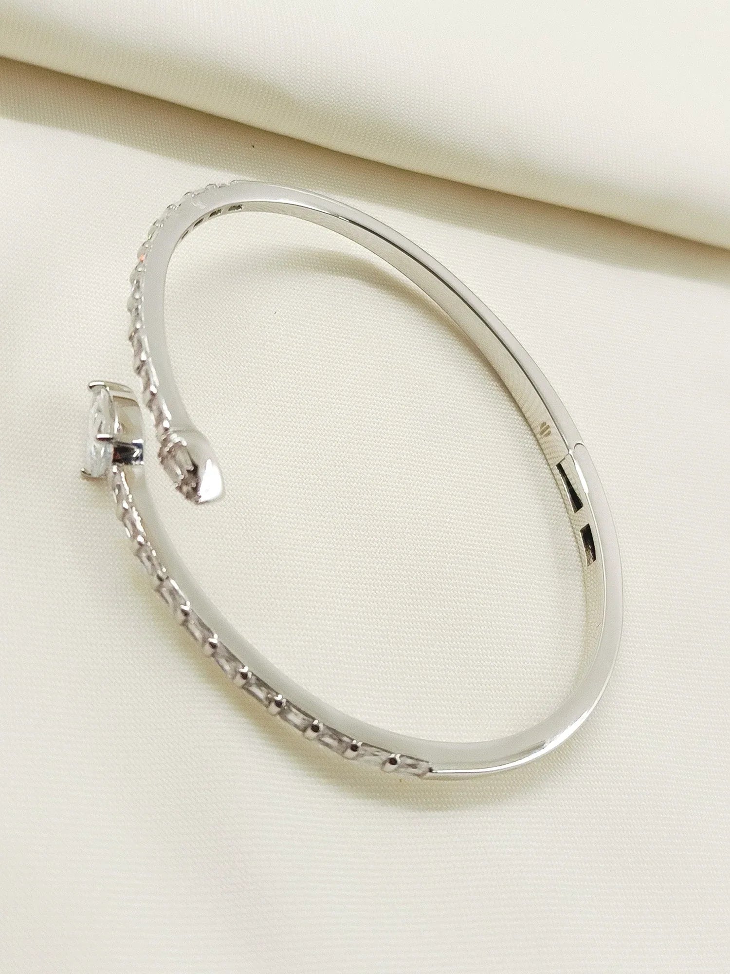 Adrika White American Diamond Bracelet