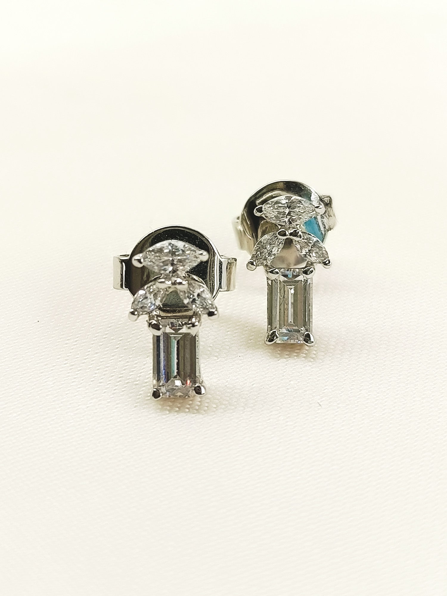 Naksha 92.5 Silver Swarovski Stone Tops