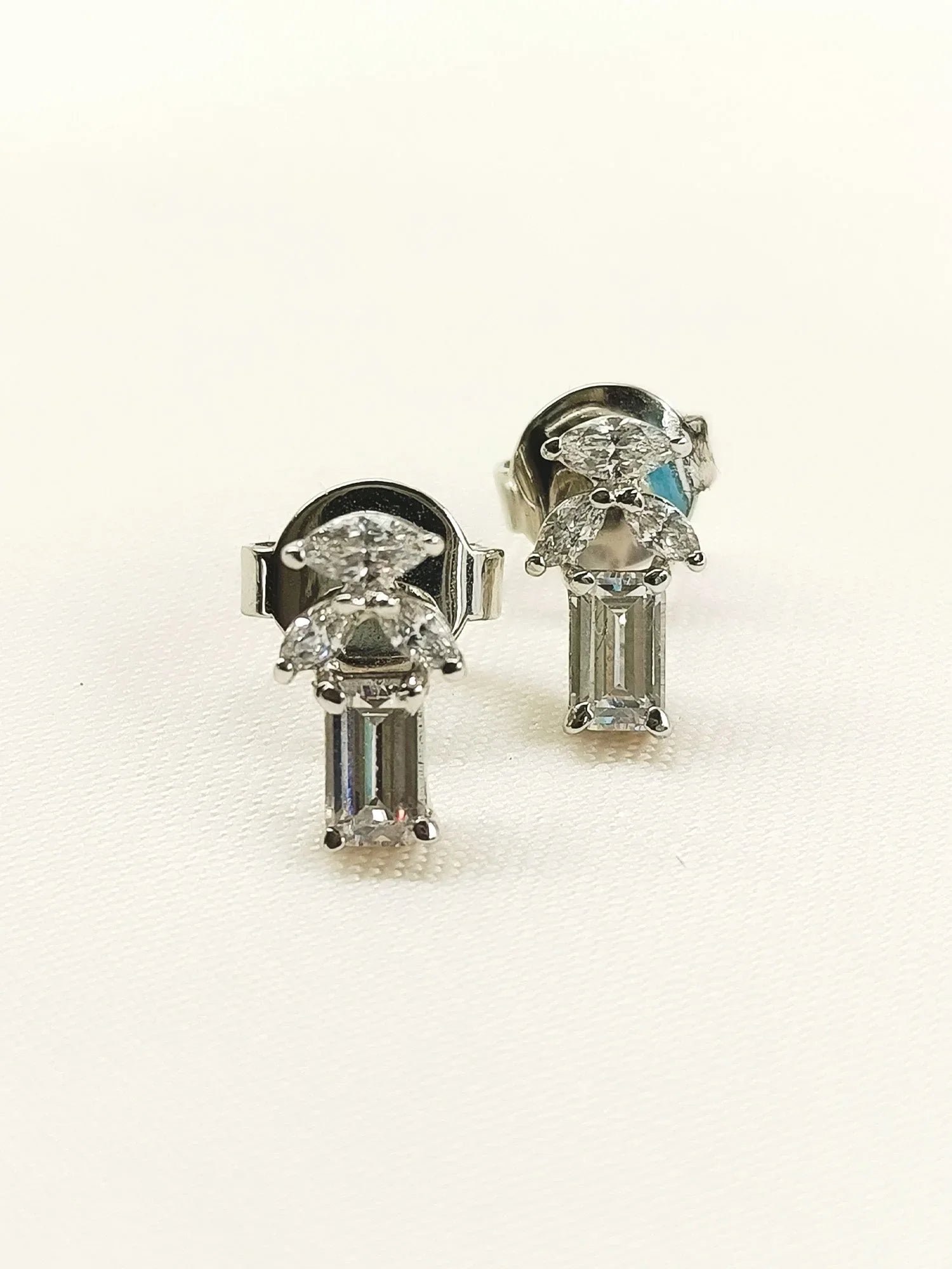 Naksha 92.5 Silver Swarovski Stone Tops