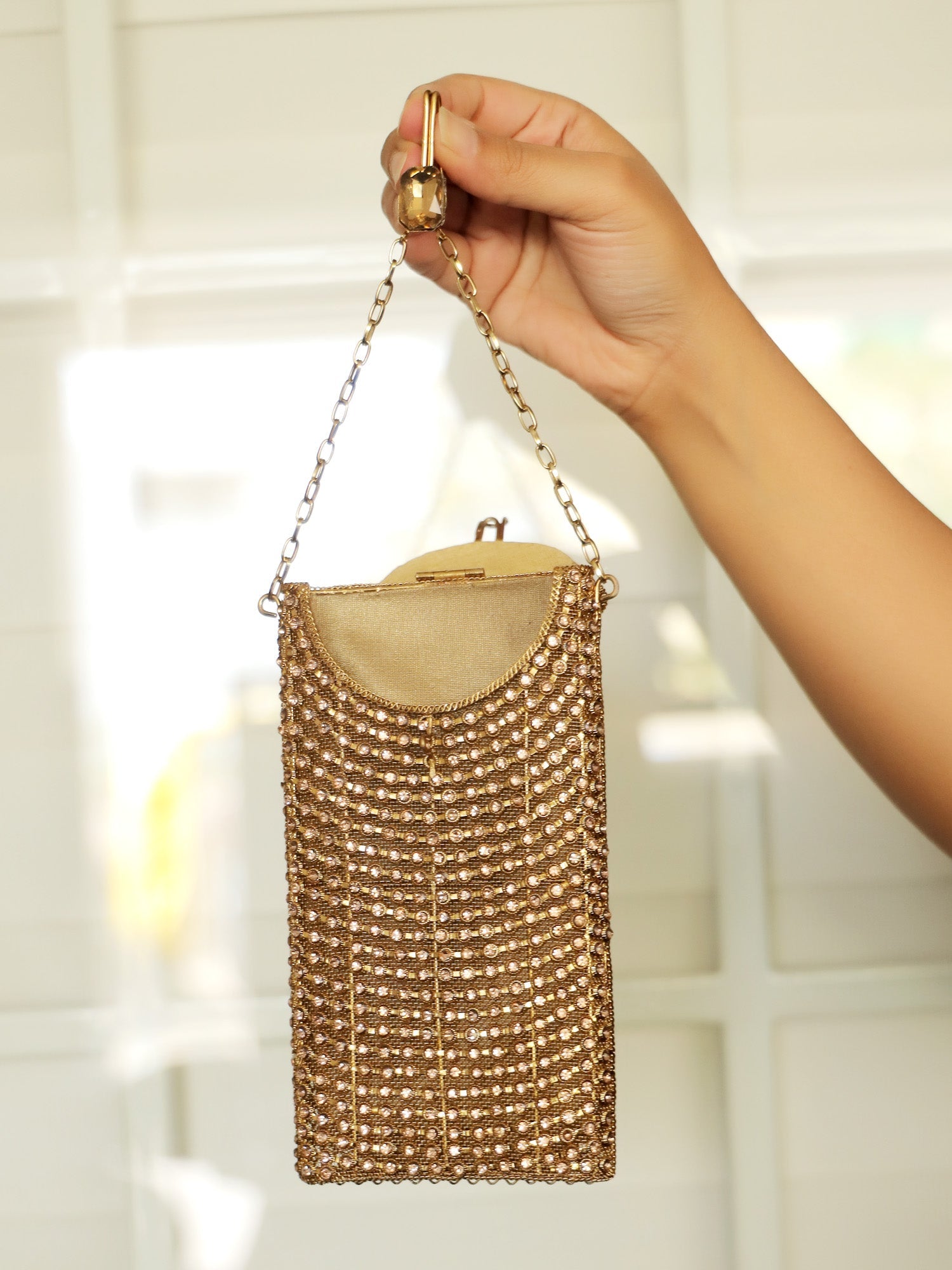 Renu Golden Mobile Pouch