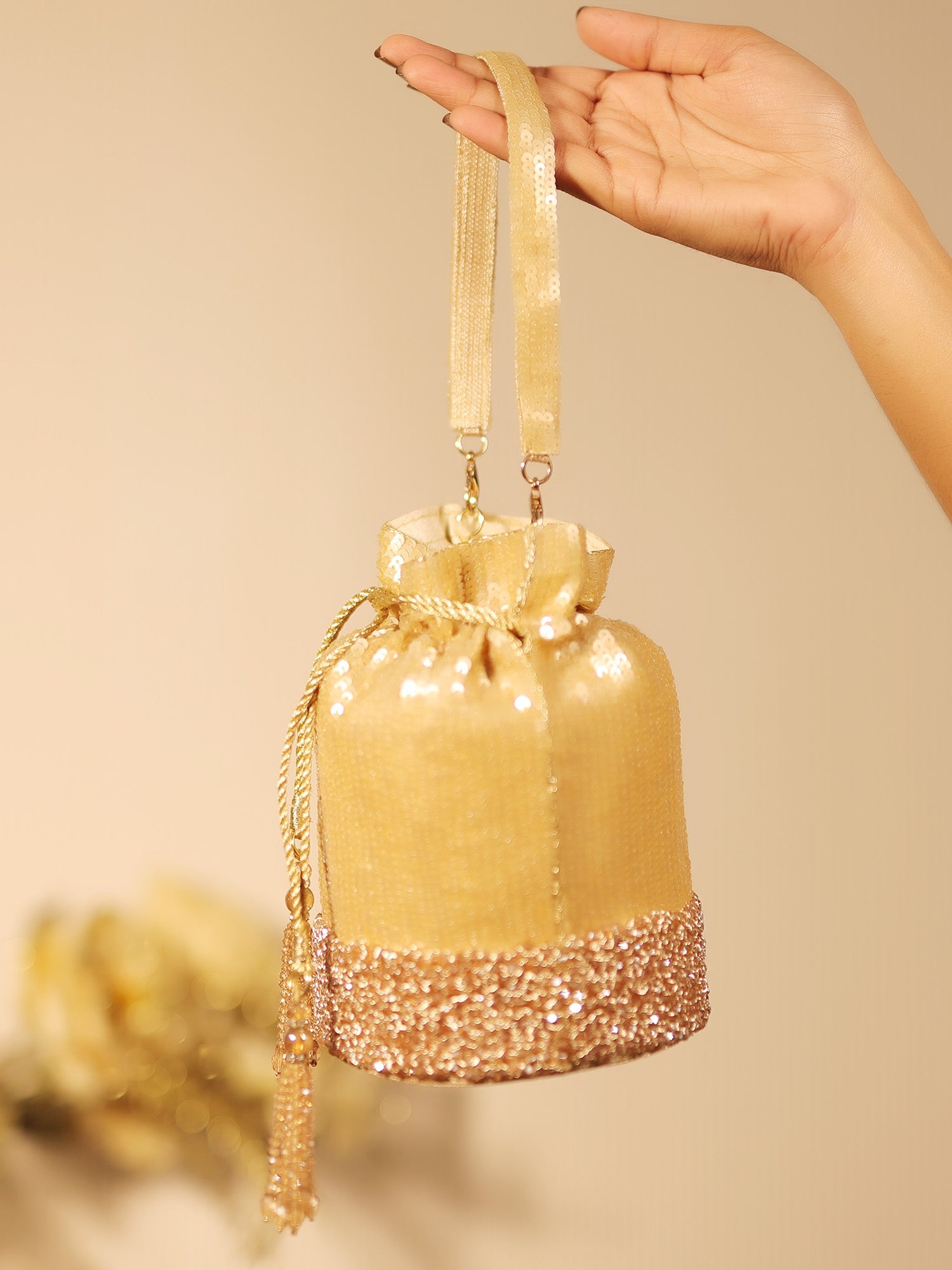 Capri Golden Potli Bag