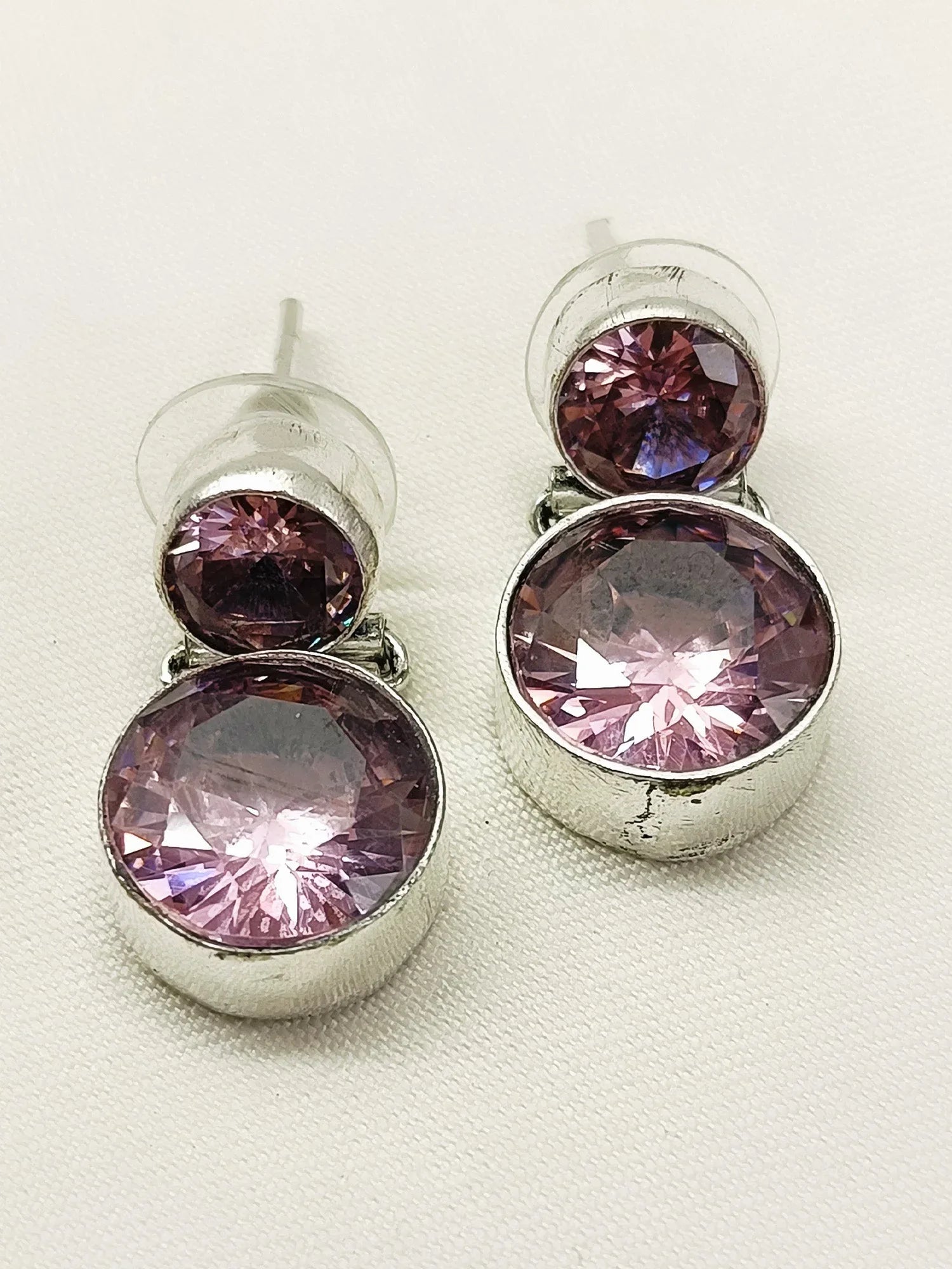 Ura Baby Pink Oxidized Earring