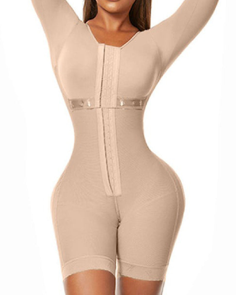 Shapshe® Full Body Shaper Shapewear Faja Colombianas Full Bust Long Sleeves Strong Compression