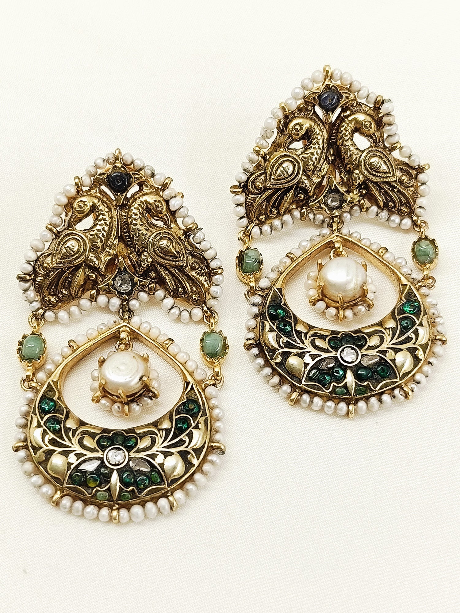 Manvika Multi Colour 92.5 Silver Earring