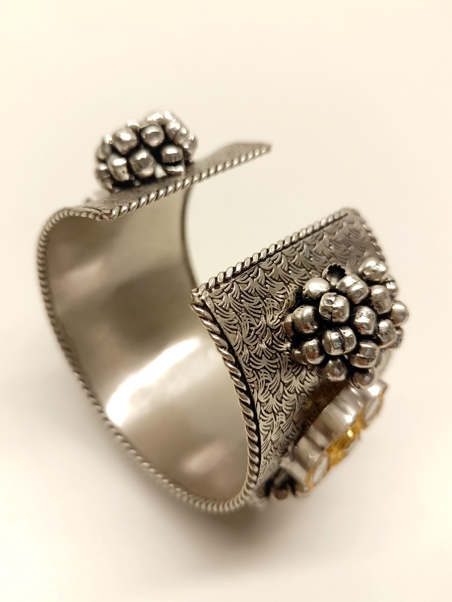 Bertha White Oxidized Bracelet