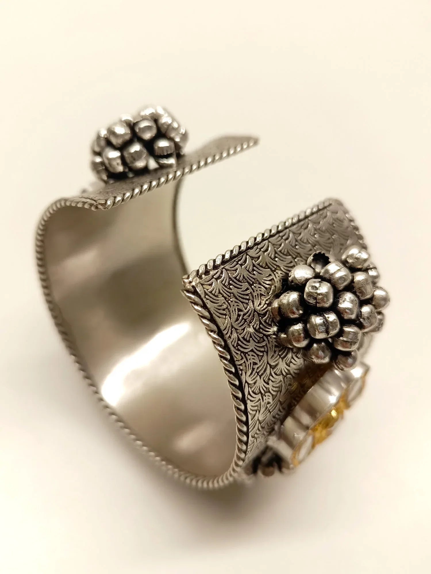 Bertha White Oxidized Bracelet