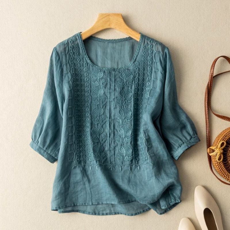 Adeline Prestige Viscose Blouse - By Qivii