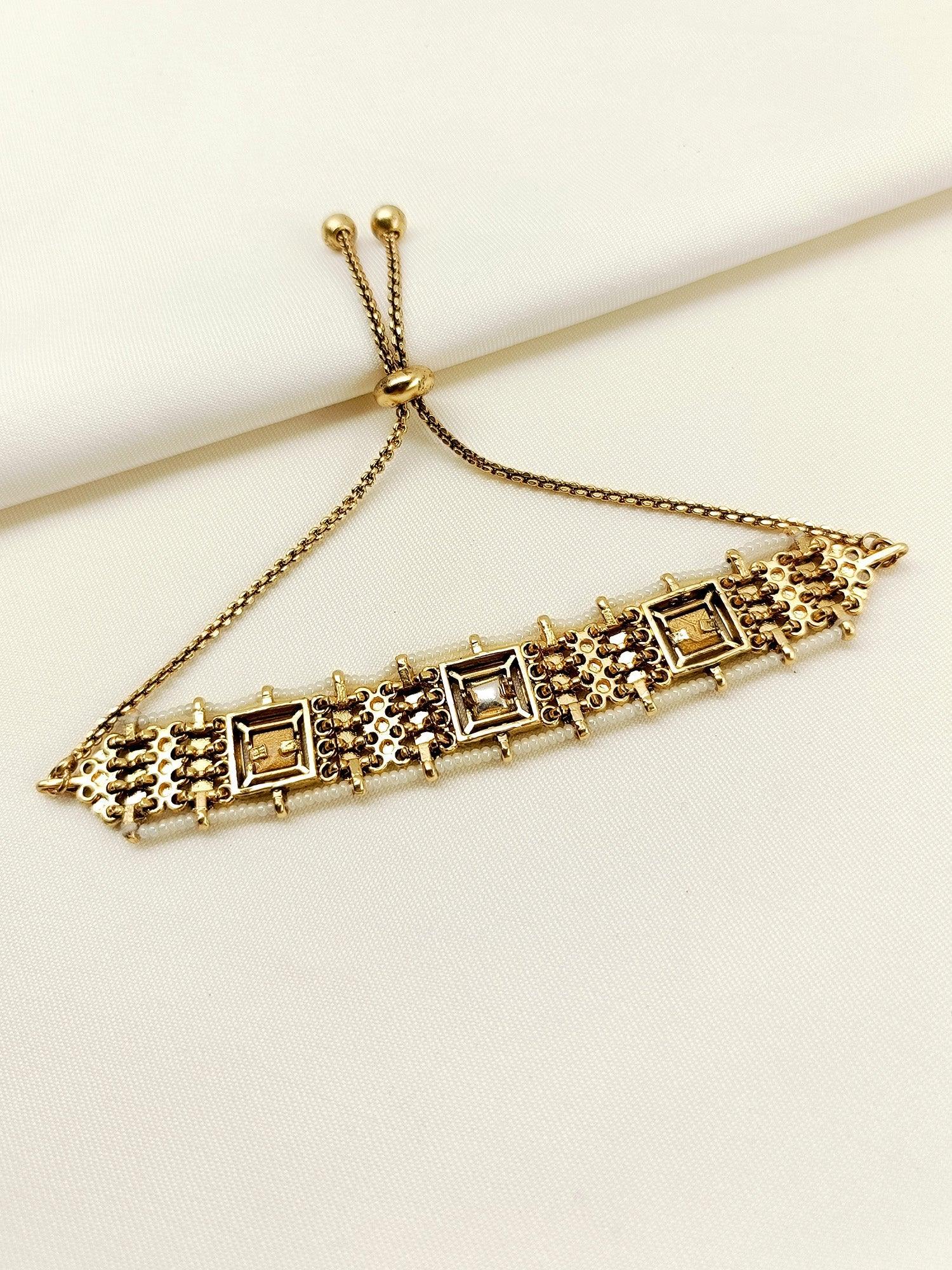 Pavani R&G Kundan Bracelet