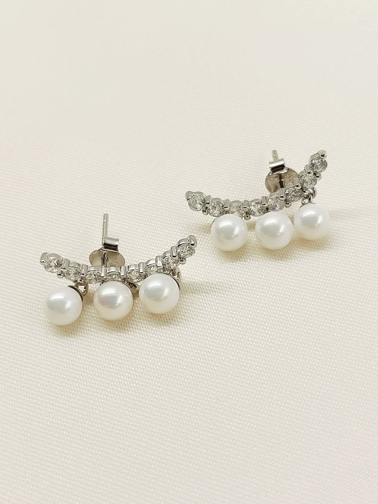 Deaba 92.5 Silver Swarovski Stone Tops - qivii