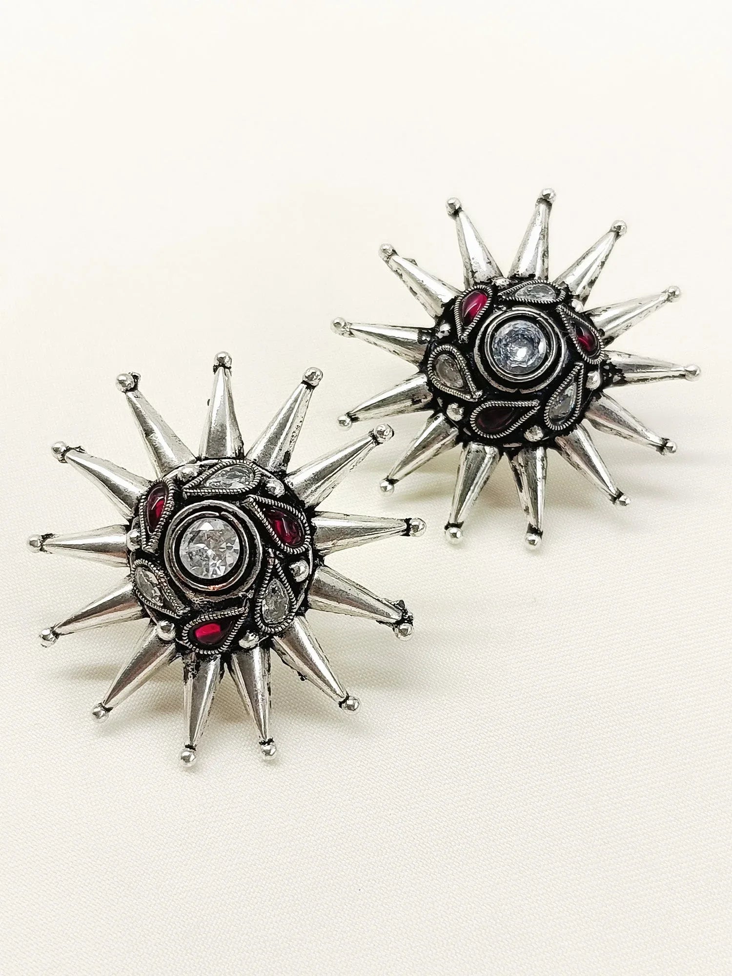 Ujjvala Ruby Oxidized Tops