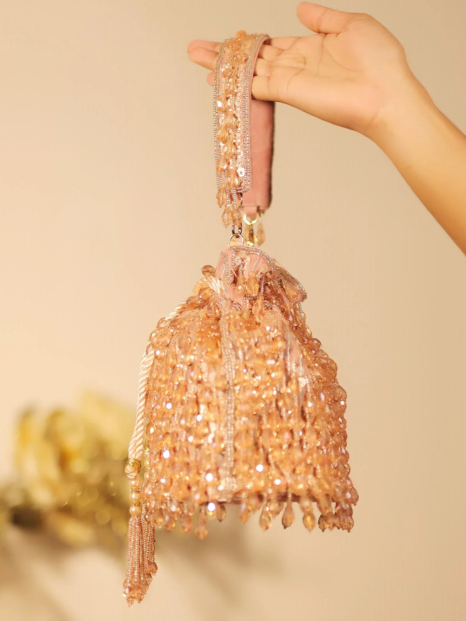 Solana Pink Potli Bag