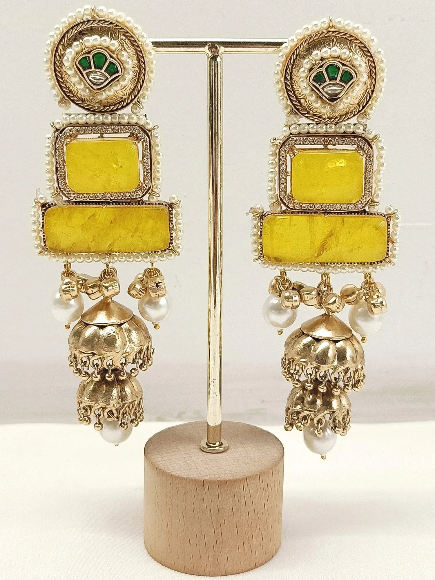 Mandakini Yellow Boutique Earrings