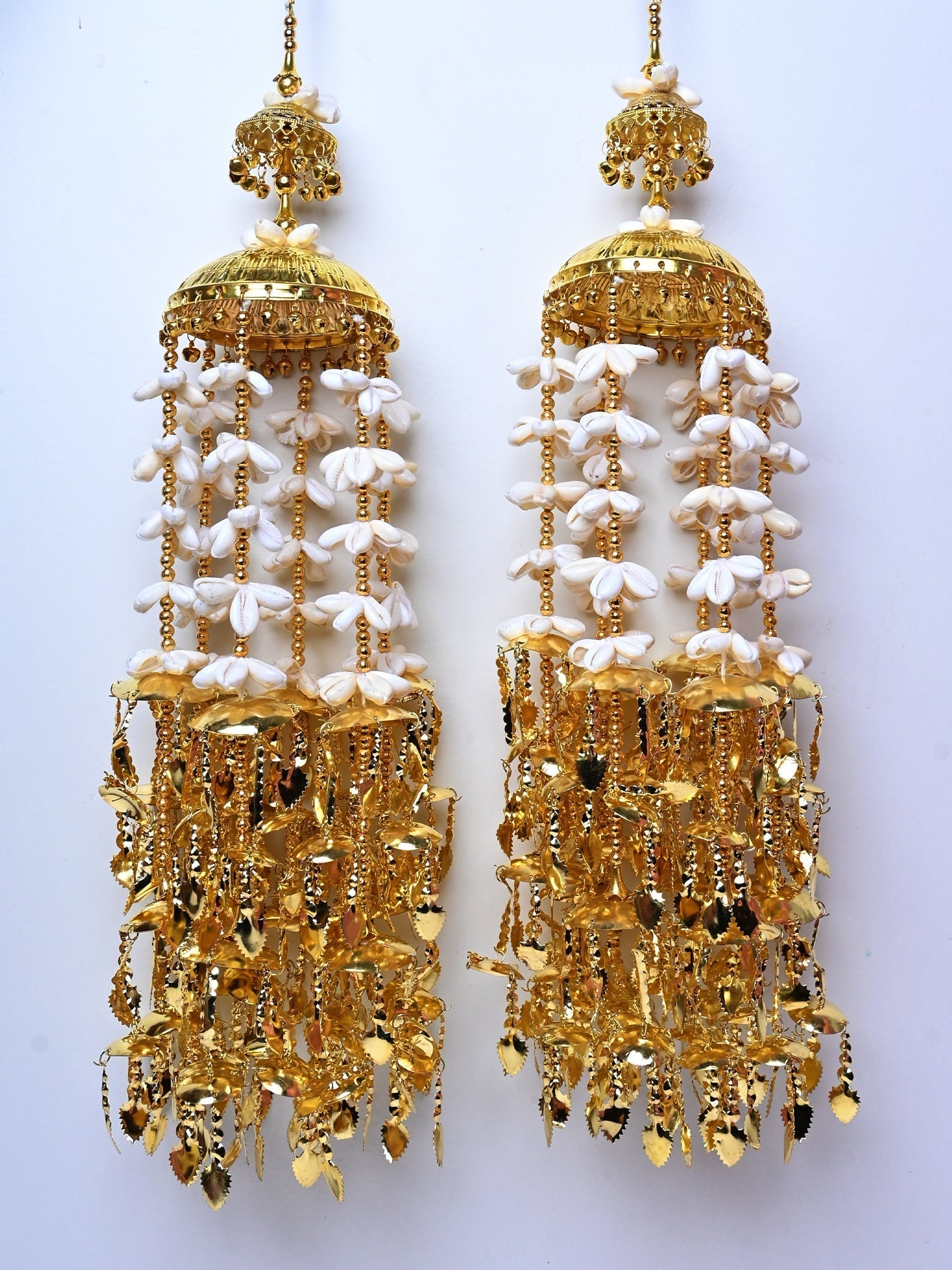 Trisha Gold Plated Pearl Hanging Kalire With Kodi - qivii