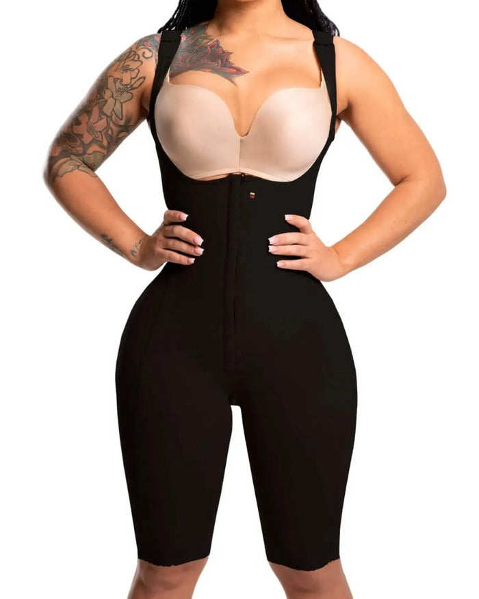 Shapshe® Open Bust Shapewear Tummy Control Butt Enhancer Body Shaper Fajas - By Qivii