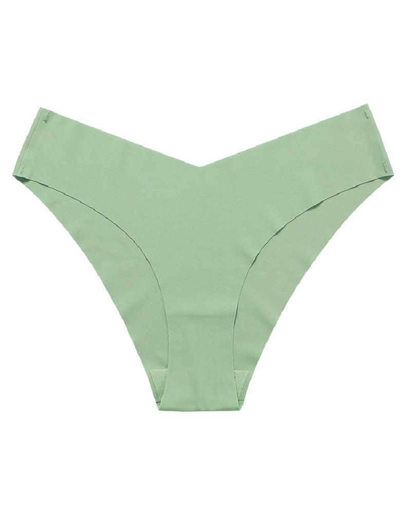 Sexy Ice Silk Low-Rise Panties Seamless Multicolor Briefs Lingerie - By Qivii