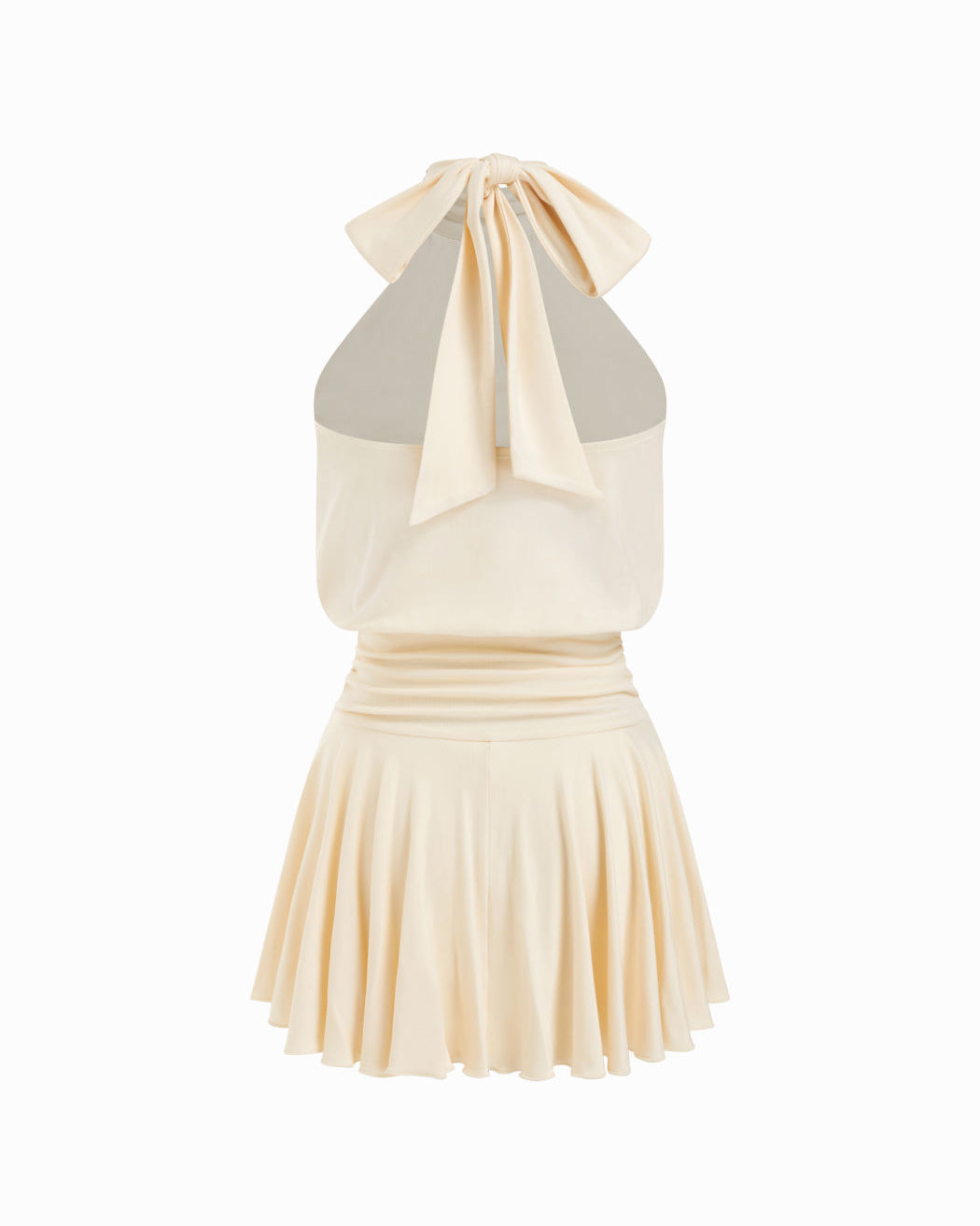 Collar Sleeveless A-Line Built-in Shorts Mini Dress - By Qivii
