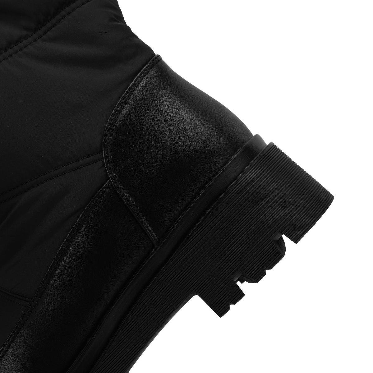 Women's Monroe Knee-High Boots - Waterproof Quilted Winter Boots with Plush Faux Fur Lining & Chunky Rocker Sole (US 4-11)