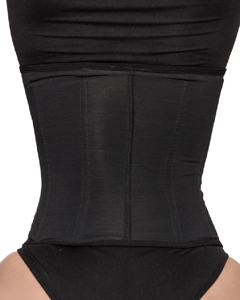 9 Boned Waist Trainer For Women Hourglass Zipper Tummy Control Workout Corset - By Qivii