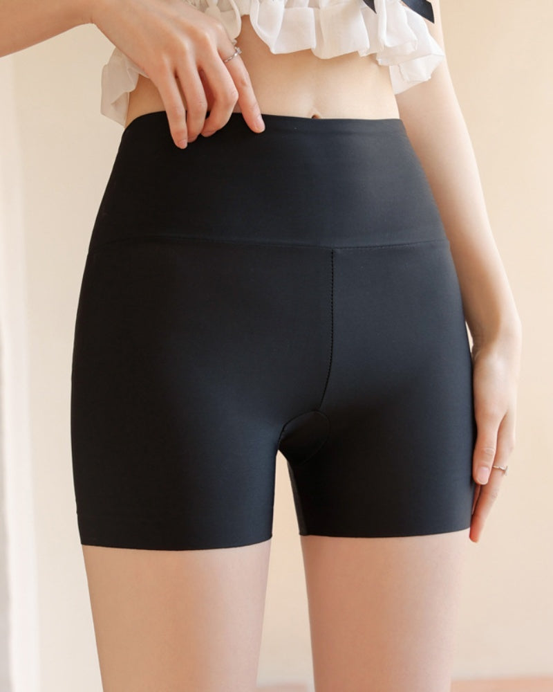 High Waisted Shaping Shorts Hip Lifting Ice Silk Seamless - By Qivii