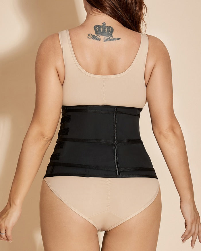 Waist Trainer for Women Workout Double Belt With Zipper - By Qivii