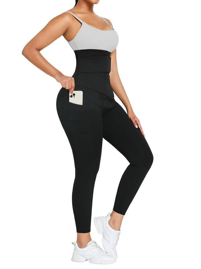 Butt Lifter Stretchy Tummy Control Leggings - By Qivii